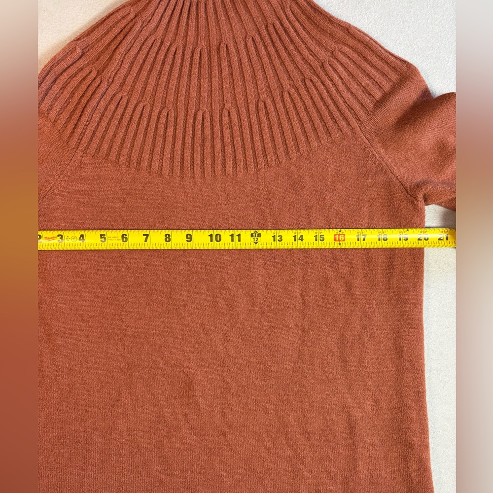 Anthropologie Women Cedar Knit Welford Tunic Mock Neck Sweater Size Large - Picture 4 of 9